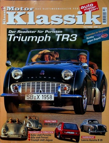 Deckblatt Motor Klassik (10/1999)